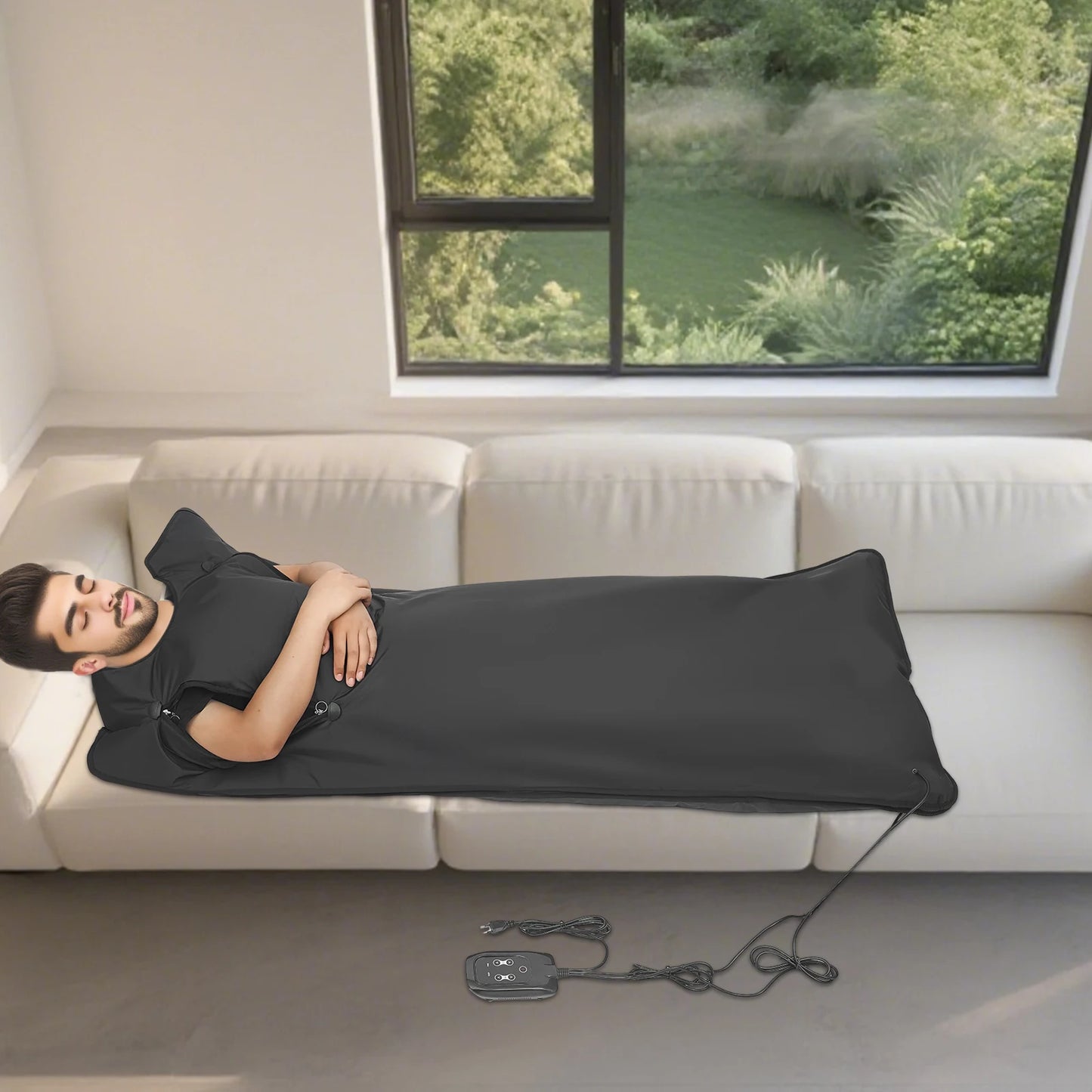 Couverture Sauna Infrarouge Pliable 500W — Détente & Récupération à la Maison
